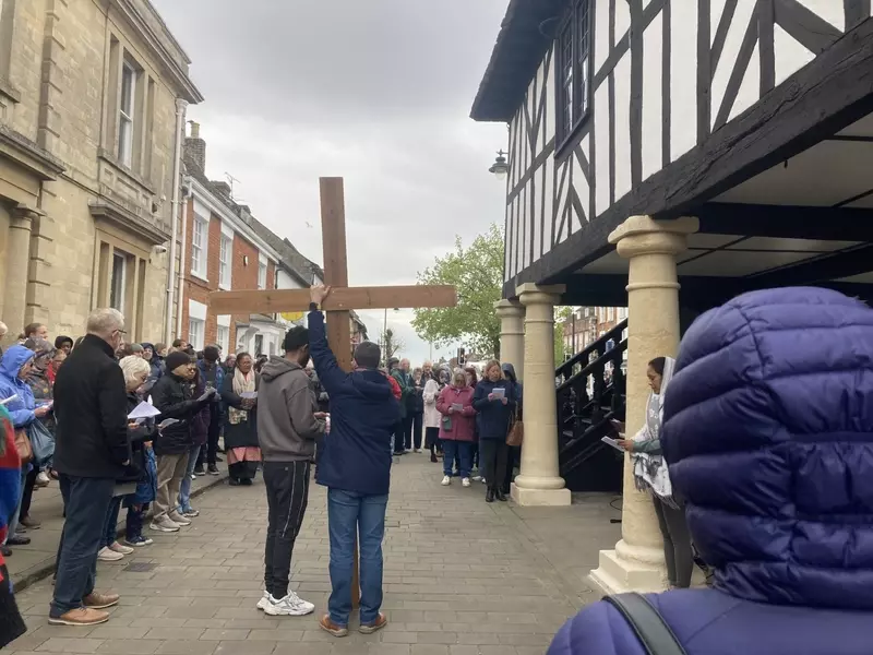 Good Friday Service by Town Hall